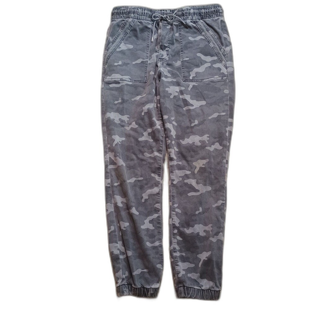 American Eagle Pants Women's Size 14 Gray Camouflage Jogger Stretch Waist 32x27